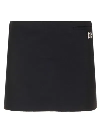 Givenchy Wool Mini Skirt In Black