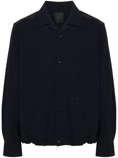 Givenchy Wool Overshirt In Blue