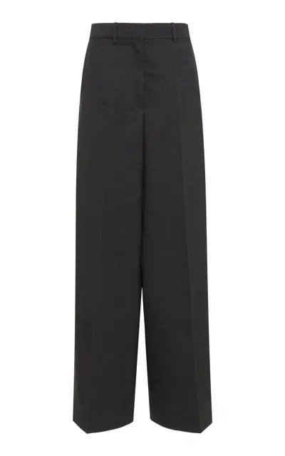 Givenchy Wool Straight-leg Pants In Grey