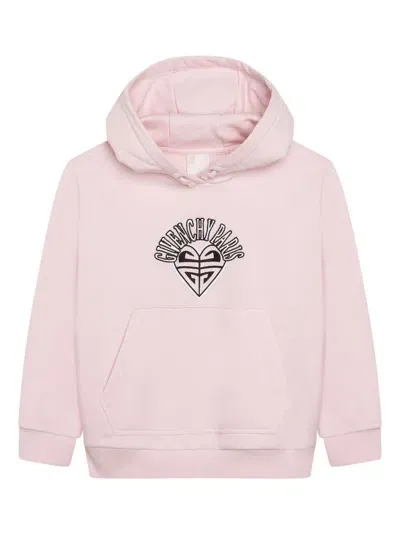 Givenchy Kids' Hooded Sweatshirt In Pink