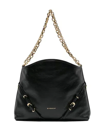 Givenchy , Borsa Voyou Chain Media In Pelle In Black