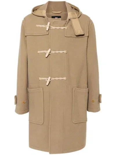 Gloverall Monty Duffle Coat In Neutrals