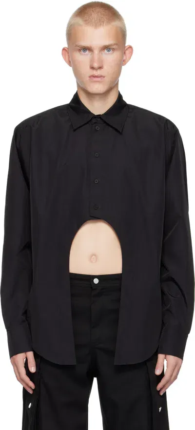 Gmbh Black Geir Cut Out Shirt