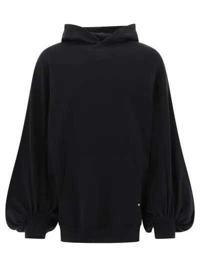 Gmbh Hoodie With Oversized Sleeves In Black