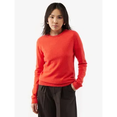 Gobi Cashmere Crew Neck Sweater In Fiesta