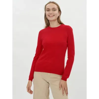 Gobi Cashmere Crew Neck Sweater In Red