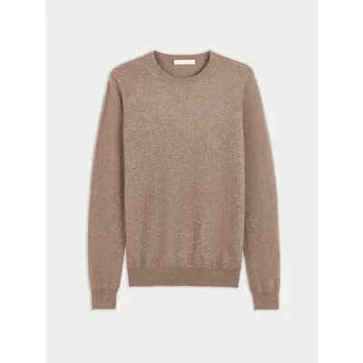 Gobi Cashmere Crew Neck Sweater In Taupe