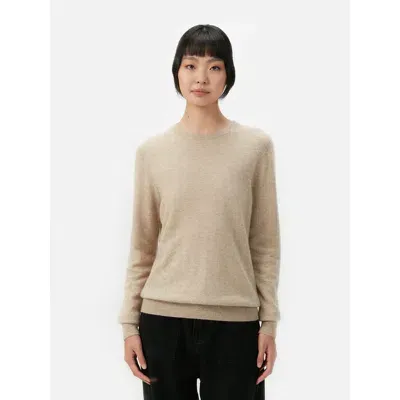 Gobi Cashmere Crew Neck Sweater In Warm Grey