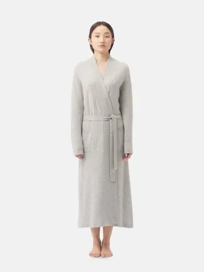 Gobi Cashmere Long Cashmere Robe In Dawn Blue