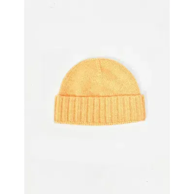 Gobi Cashmere Rib Knit Hat In Daffodil