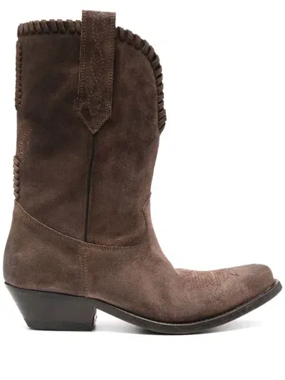 Golden Goose 40mm Wish Star Boots In Brown