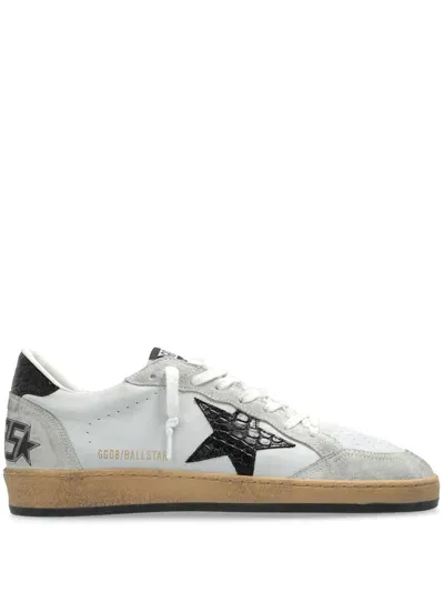 Golden Goose Leather Trainers In White