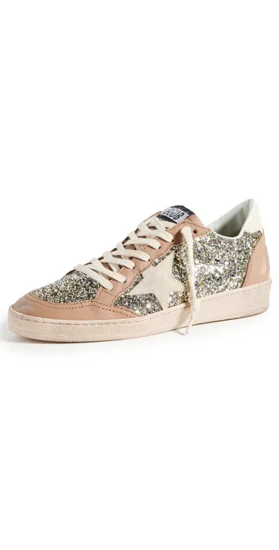 Golden Goose Ball Star Sneakers Platinum/cream/beige