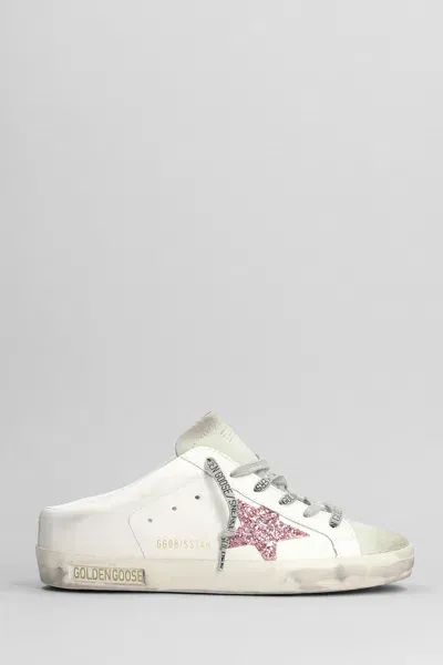 Golden Goose Bio Based Sneakers In White Suede And Leather