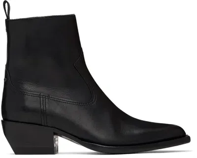 Golden Goose Debbie Leather Ankle Boots In Black