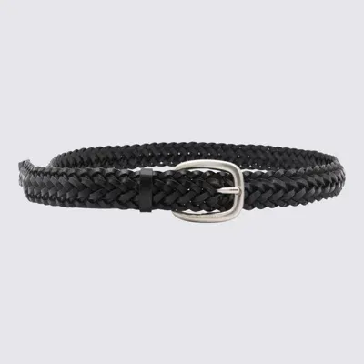 Golden Goose Black Leather Belt