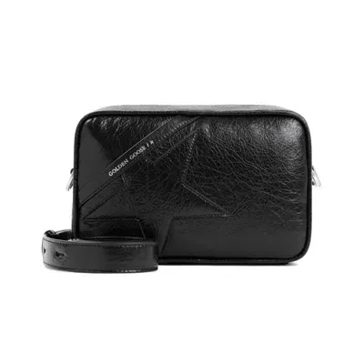 Golden Goose Black Leather Star Crossbody Bag