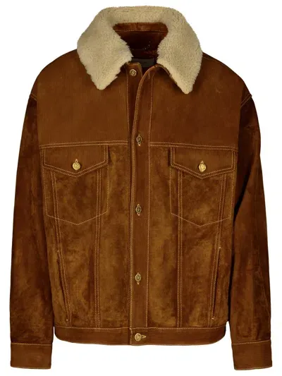 Golden Goose Brown Cowhide Jacket Man