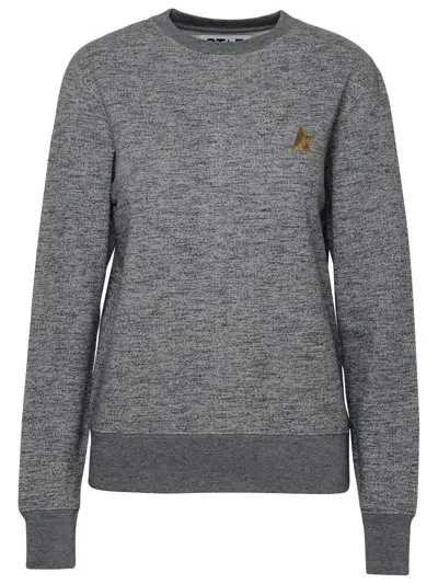 Golden Goose Cotton Athena Sweatshirt In Dark Grey