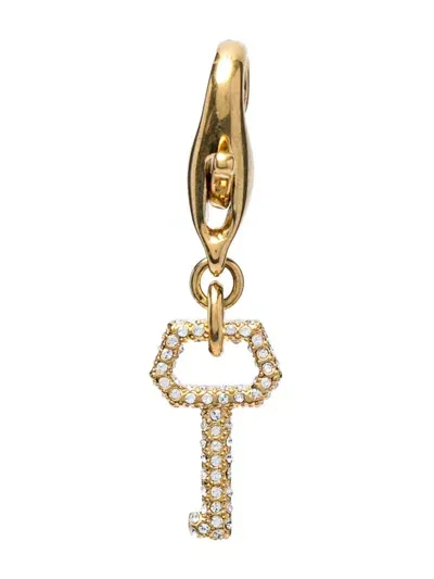 Golden Goose Crystal-embellished Key-charm Keyring In Gold