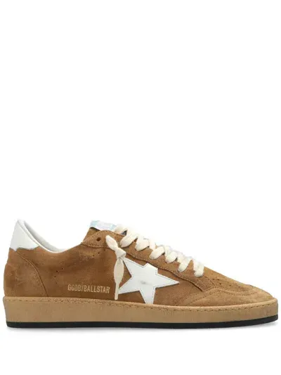 Golden Goose Ball Star Star-patch Suede Sneakers In Braun