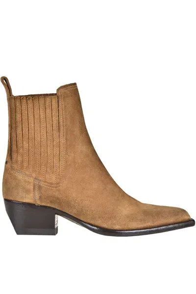 Golden Goose Brown Debbie Ankle Boots In Light Brown