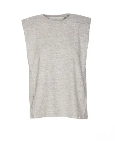 Golden Goose Deluxe Brand Crewneck Sleeveless Top In Grey