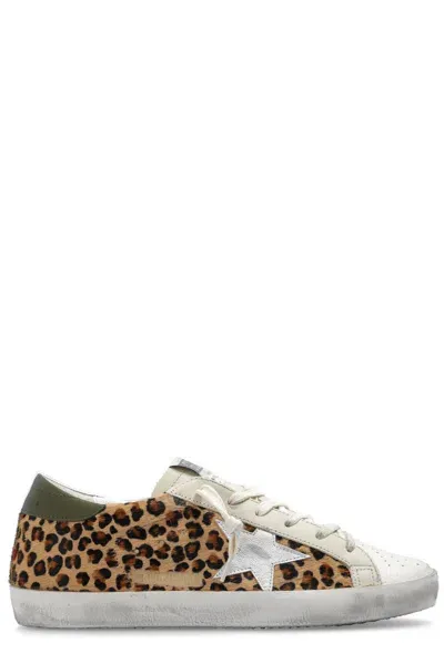 Golden Goose Deluxe Brand Leopard Printed Sneakers In Brown