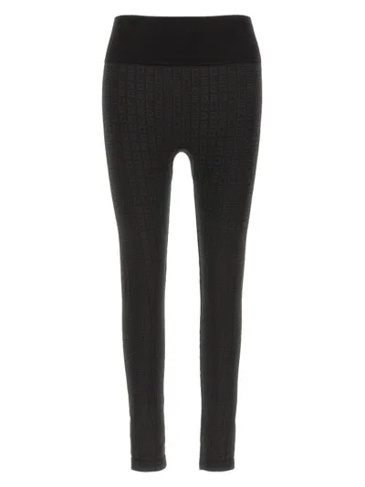 Golden Goose Deluxe Brand Logo Jacquard Stretch Leggings In Black