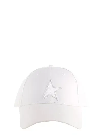 Golden Goose Deluxe Brand Star Embroidered Baseball Hat In White