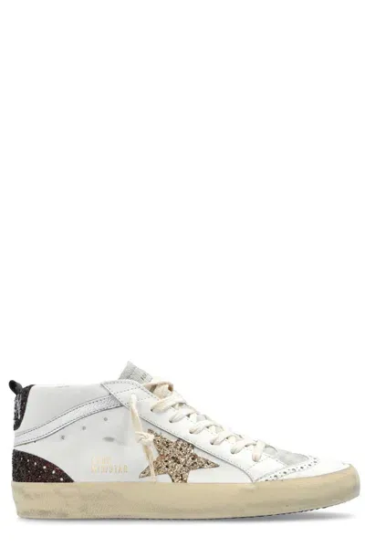 Golden Goose Deluxe Brand Star Glittered Lace In White