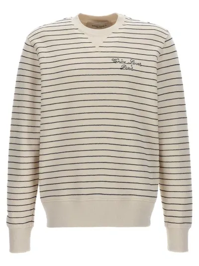 Golden Goose Deluxe Brand Striped Crewneck Sweatshirt In Multicolor