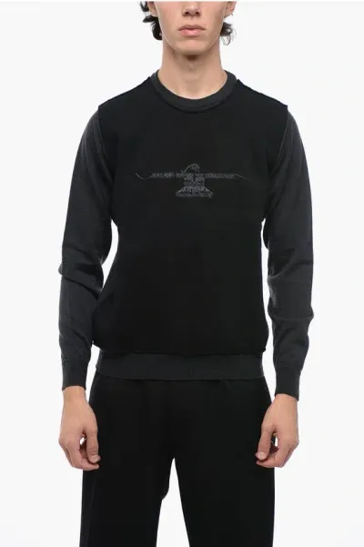 Golden Goose Deluxe Crew Neck Double-layered Sweater