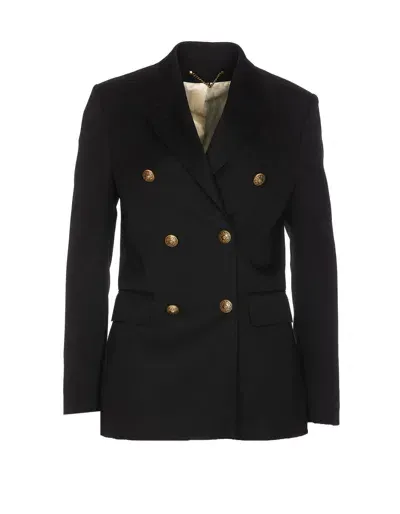 Golden Goose Diva Double Breasted Jacket In Black