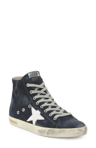 Golden Goose Francy High Top Sneaker In Night Blue,white