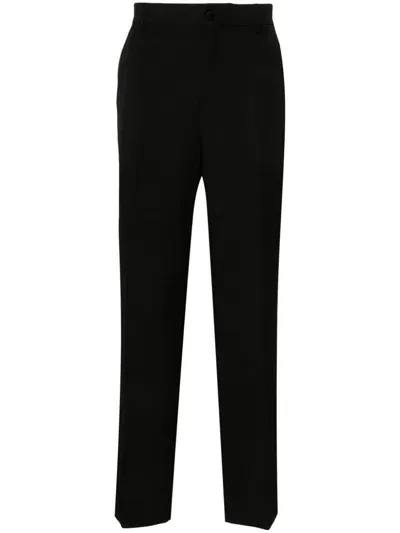 Golden Goose Navy Tapered Trousers In Black