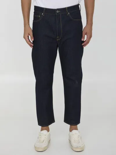 Golden Goose Happy Jeans In Dark Blue