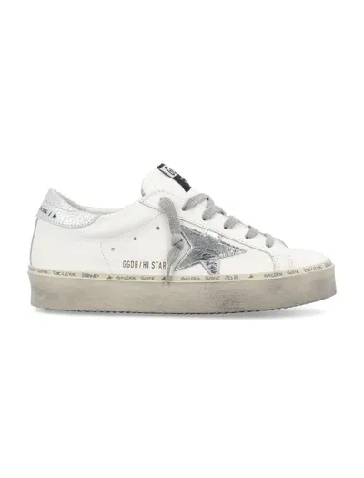 Golden Goose Sneakears  Hi Star Made Of Leather In White