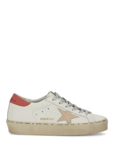 Golden Goose Deluxe Brand Woman White Leather Hi Star Sneakers