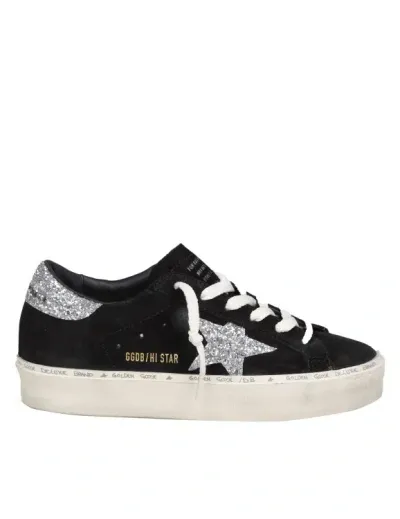 Golden Goose Hi Star Suede Sneakers In Black