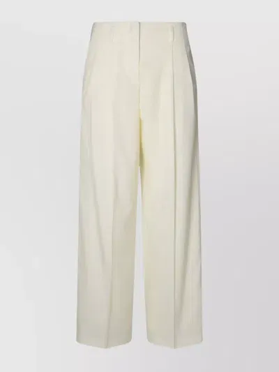 Golden Goose White Virgin Wool Blend Trousers