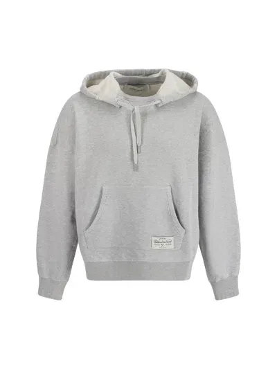 Golden Goose Hoodie In Alluminium Melange Gray