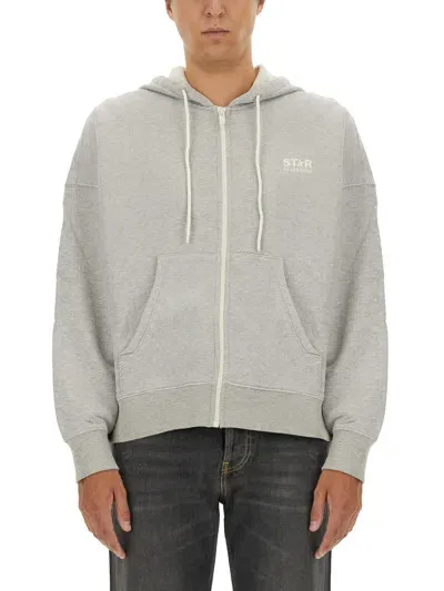 Golden Goose Hoodie In Gray