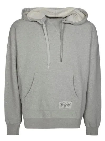 Golden Goose Hoodie Stampa Schiena In Gray