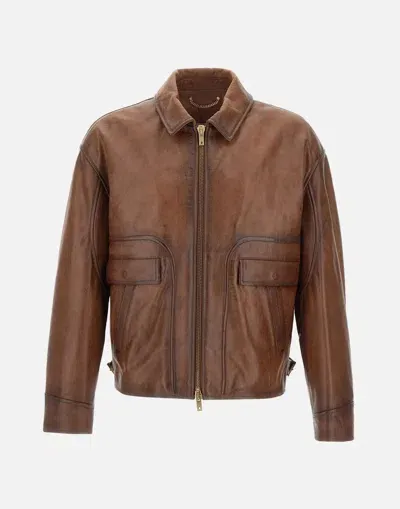 Golden Goose Jackets In Brown