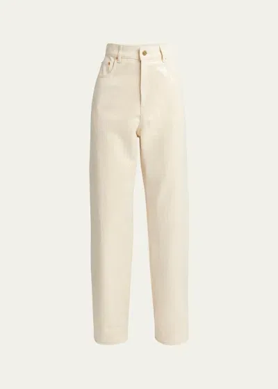 Golden Goose Journey Kim Sequined Jeans In Ecru