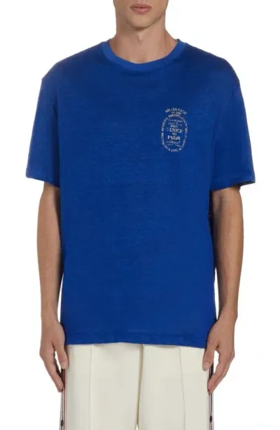 Golden Goose Cotton T-shirt In Blue