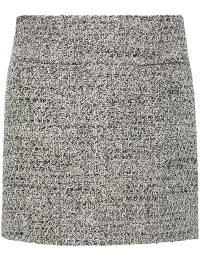 Golden Goose Bouclé Mini Skirt In Black