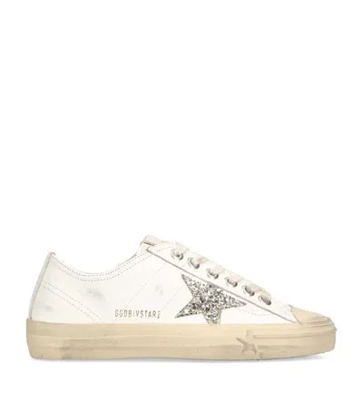 Golden Goose Leather V-star 2 Sneakers In White