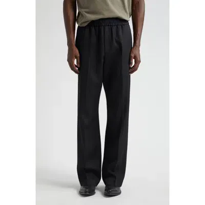 Golden Goose Lennon Virgin Wool Twill Joggers In Black